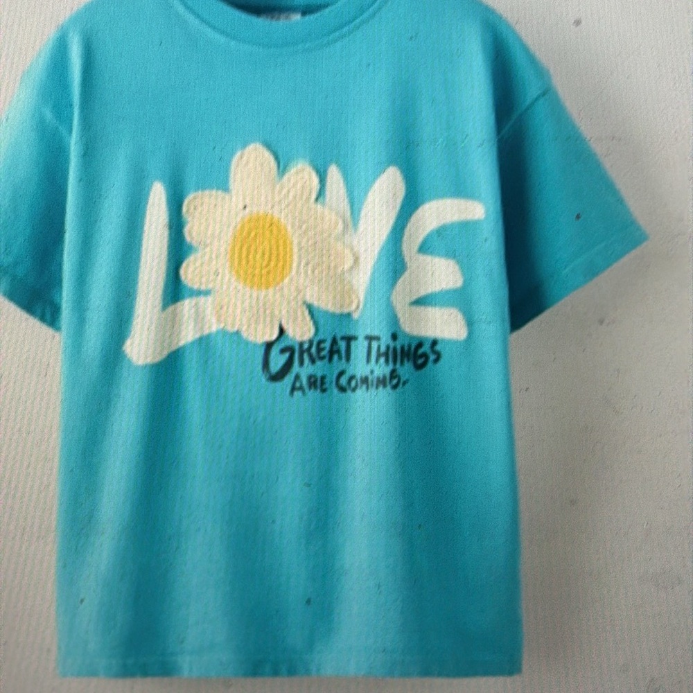 Zara crocheted flower t shirt size 6-7